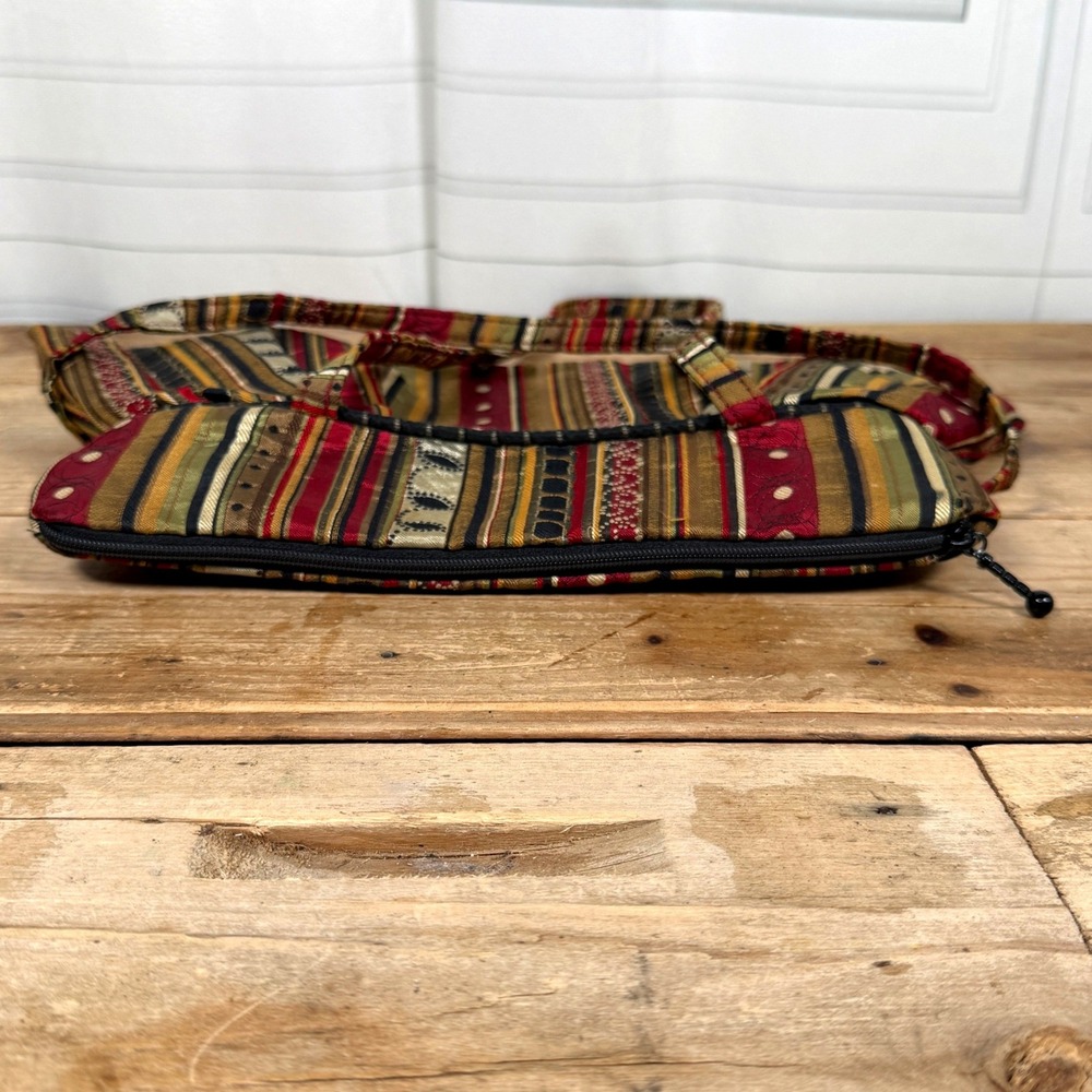 Vintage Maruca Y2K Silky Woven Boho Shoulder Bag - Picture 8 of 12